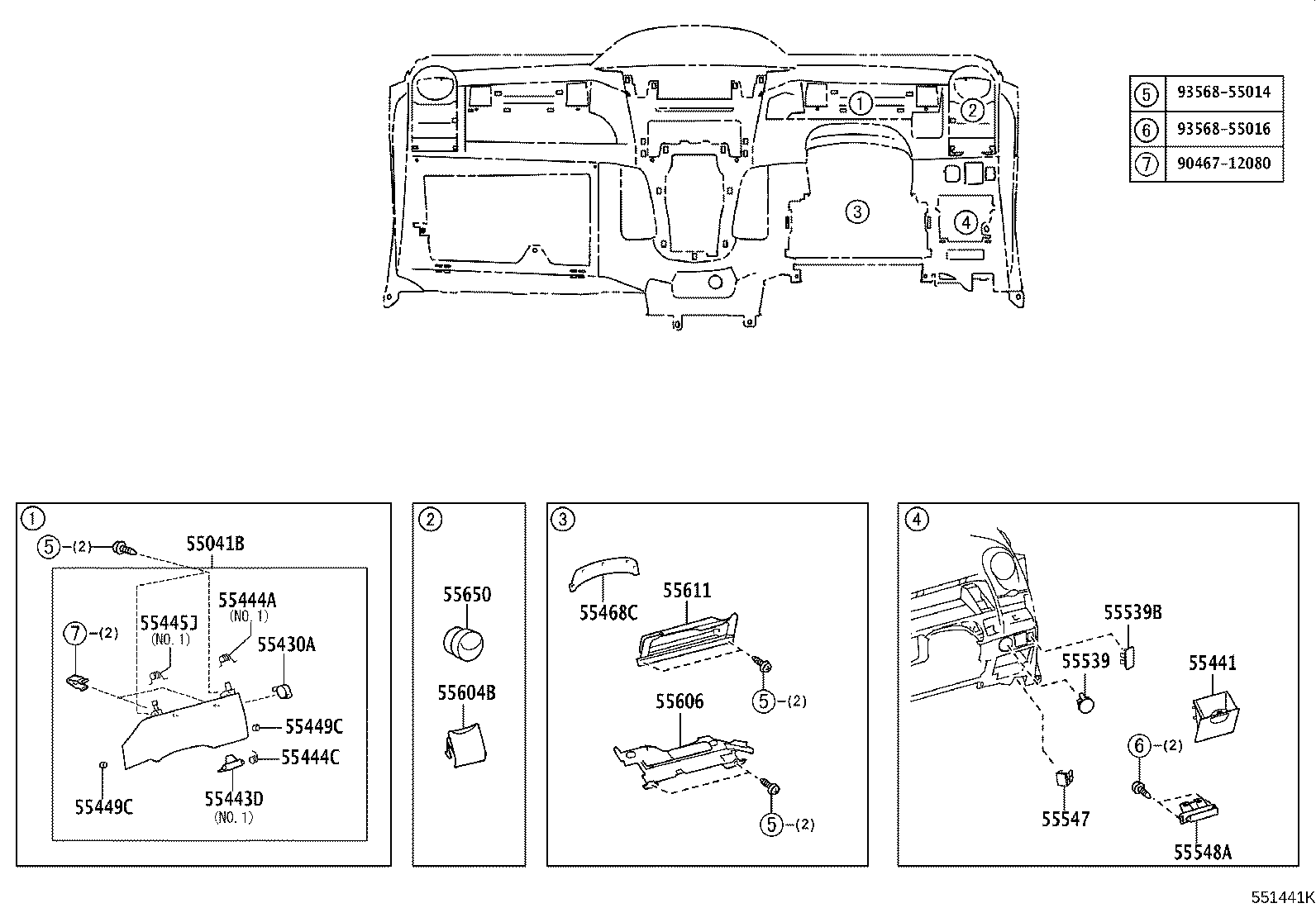 55302-52030-E0 PANEL SUB-ASSY, INSTRUMENT, UPPER product image