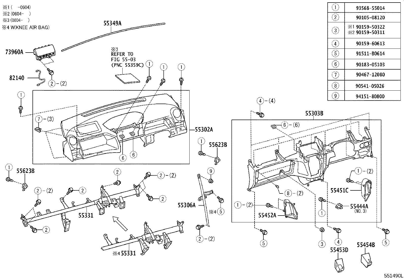 55302-52170-B0 PANEL SUB-ASSY, INSTRUMENT, UPPER product image