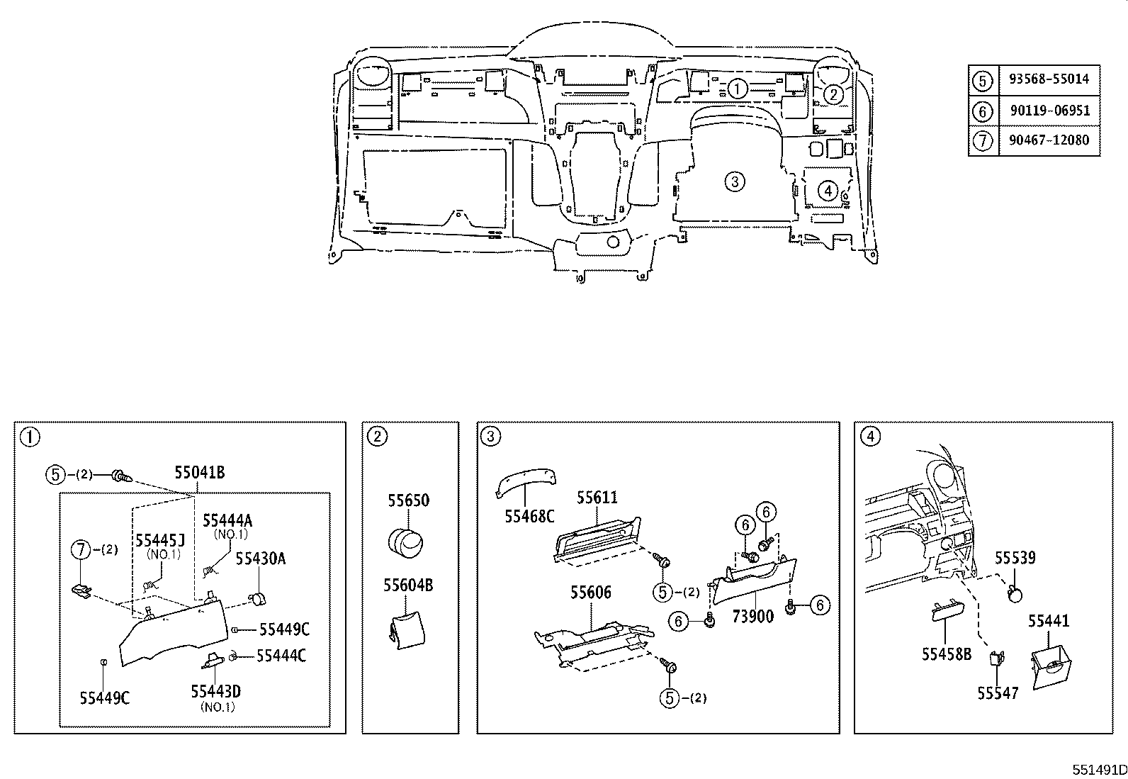 55302-52170-B0 PANEL SUB-ASSY, INSTRUMENT, UPPER product image