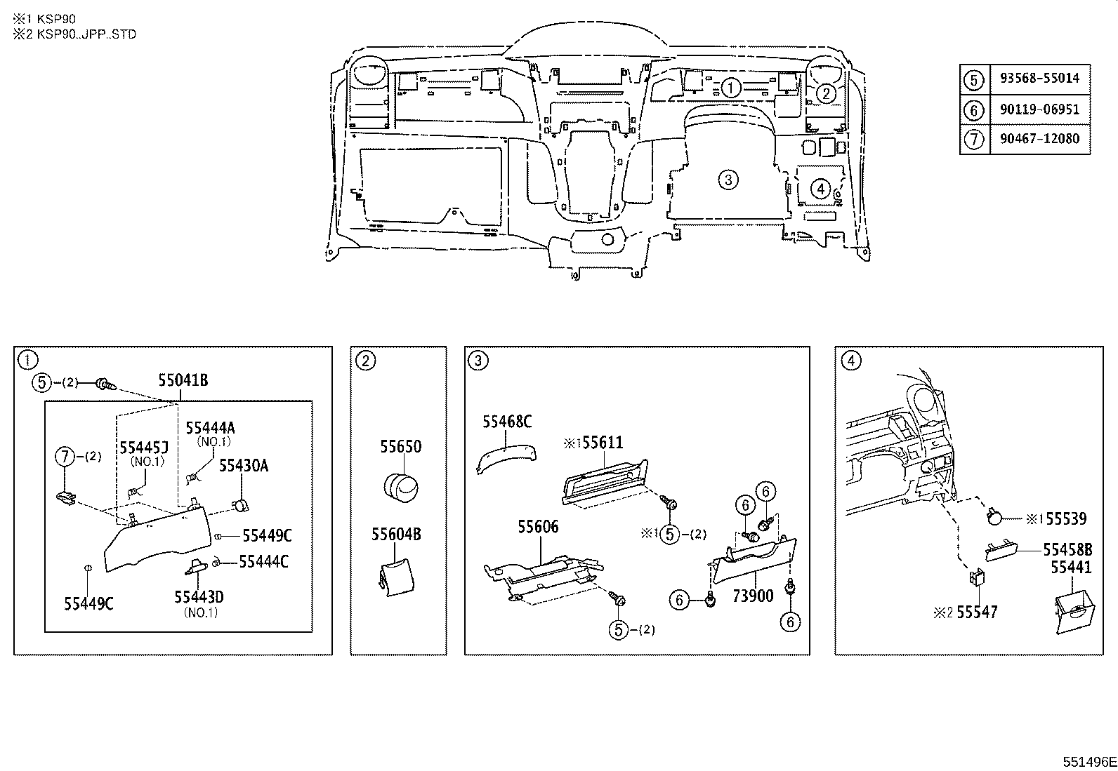 55302-52030-B0 PANEL SUB-ASSY, INSTRUMENT, UPPER product image