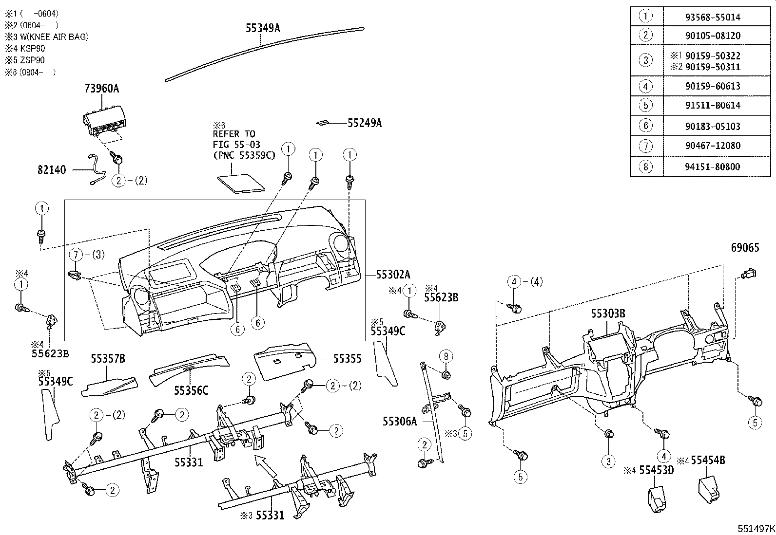 55302-52030-B0 PANEL SUB-ASSY, INSTRUMENT, UPPER product image