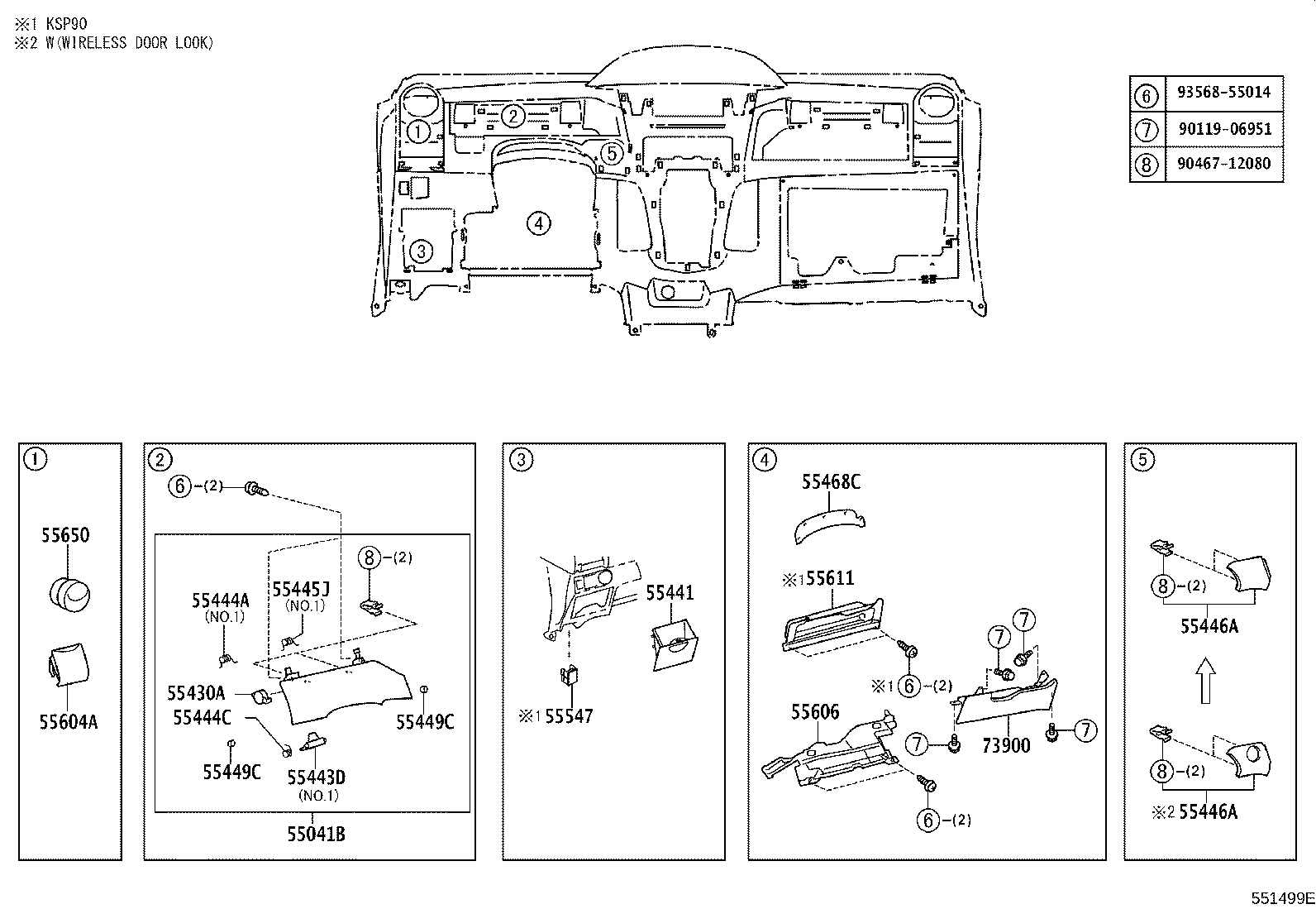 55302-52030-B0 PANEL SUB-ASSY, INSTRUMENT, UPPER product image