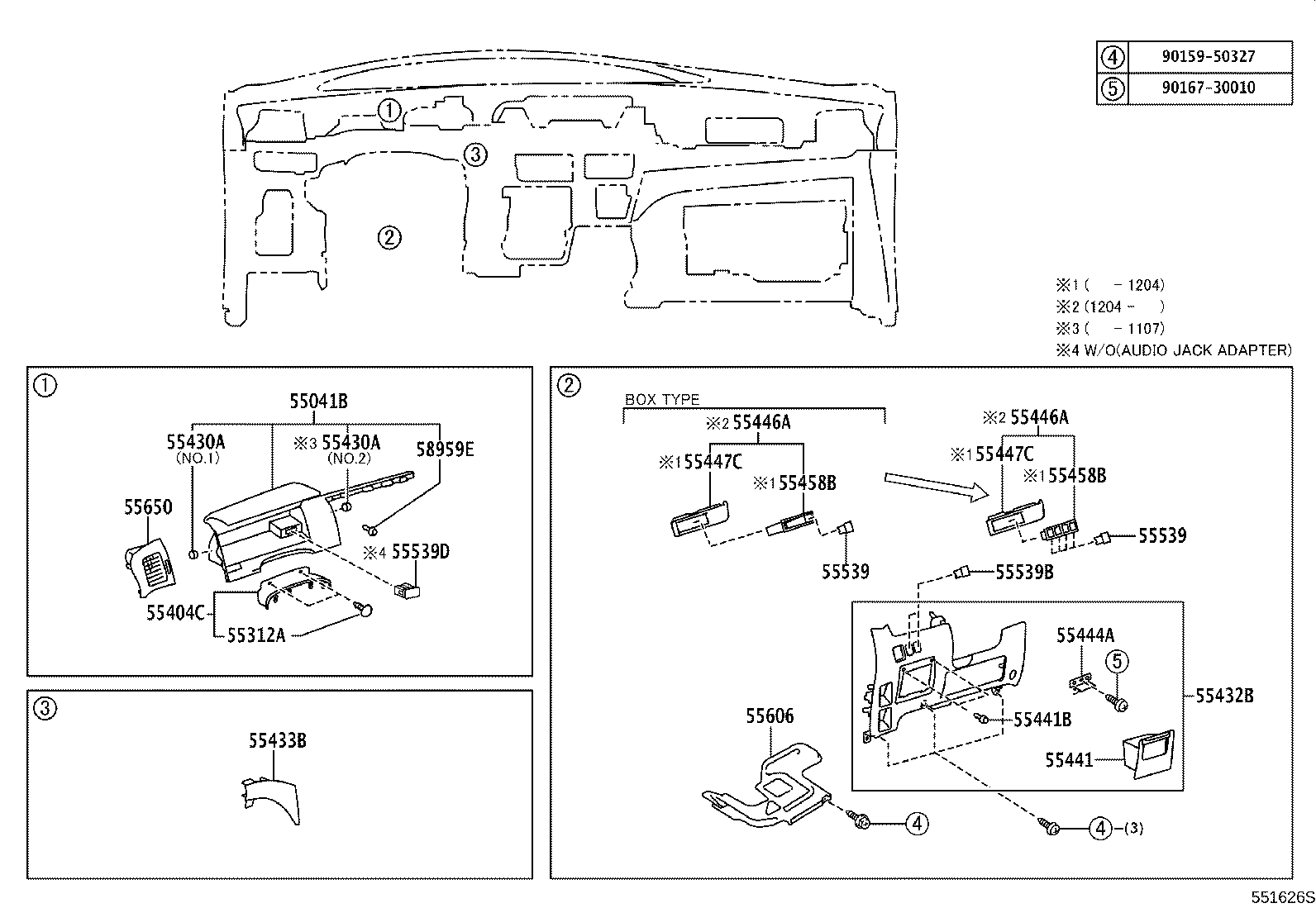 55302-28060-B0 PANEL SUB-ASSY, INSTRUMENT, UPPER product image