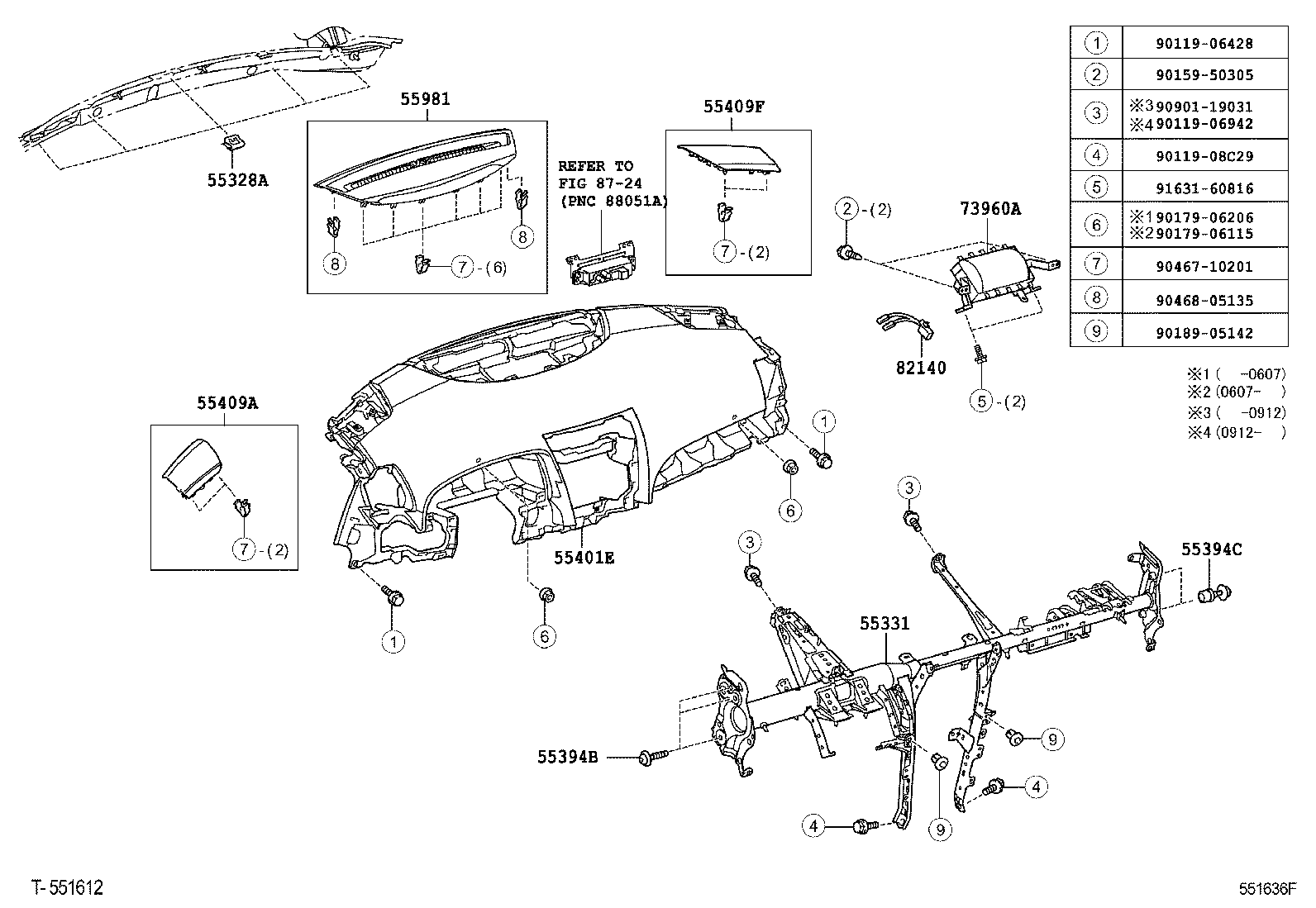 55406-33100 PANEL SUB-ASSY, INSTRUMENT CLUSTER FINISH, LOWER CENTER product image
