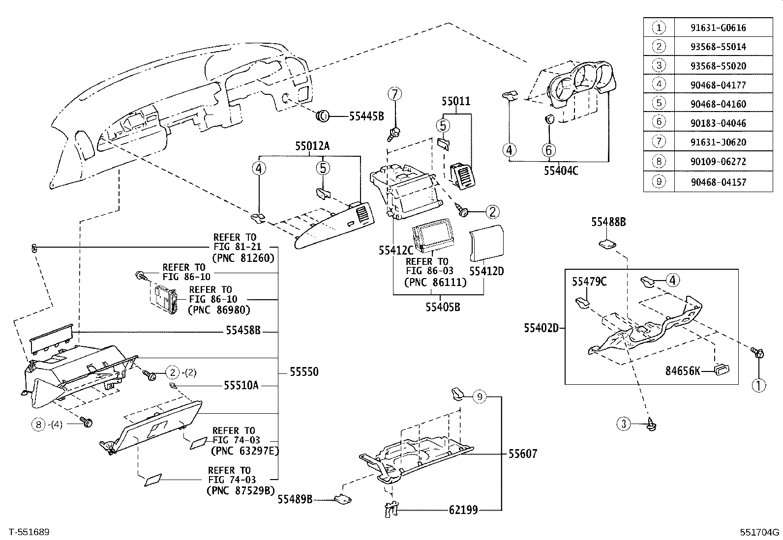 55405-24030-B0 PANEL SUB-ASSY, INSTRUMENT CLUSTER FINISH, CENTER product image
