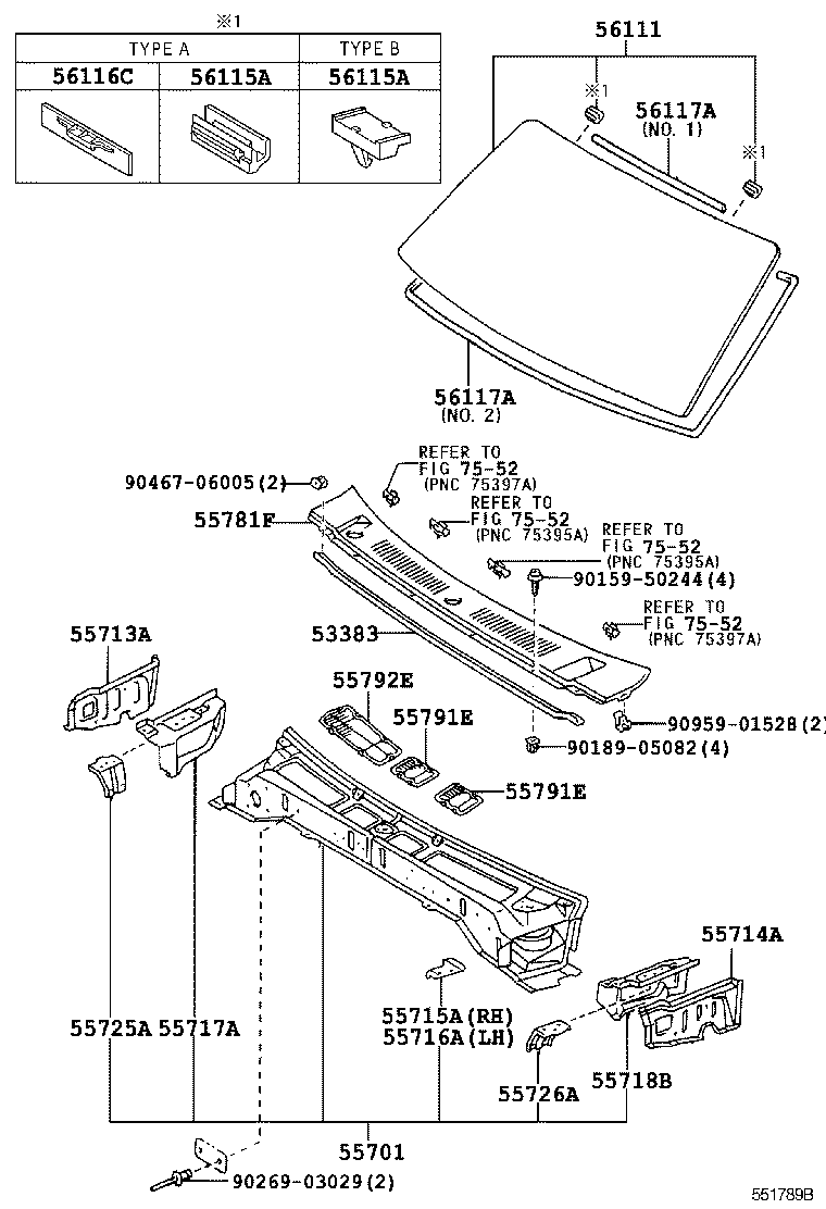 55700-6A550 PANEL SUB-ASSY, COWL product image