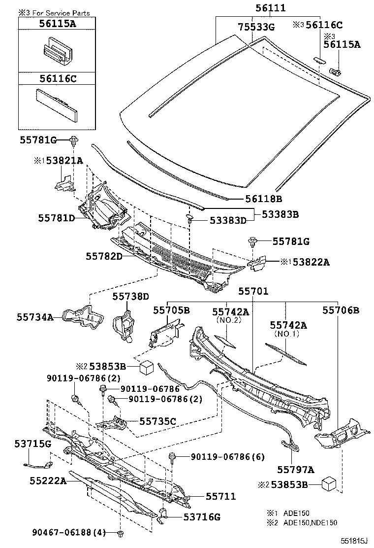 55700-12A50 PANEL SUB-ASSY, COWL product image