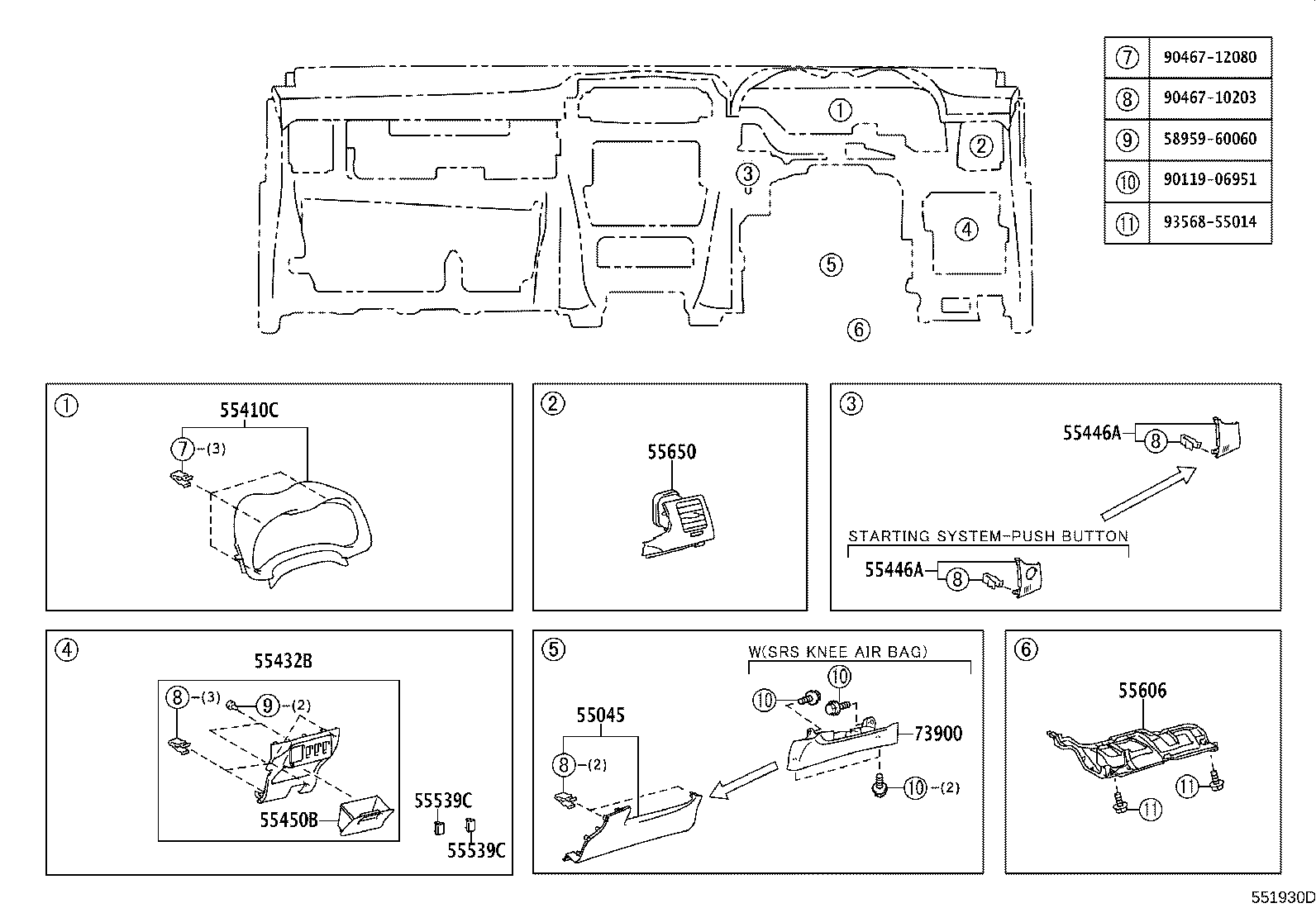 55302-02210-B0 PANEL SUB-ASSY, INSTRUMENT, UPPER product image