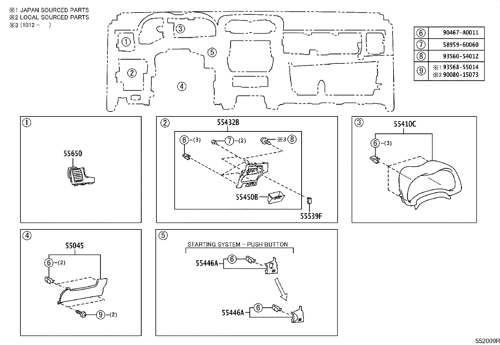 55302-02260-E0 PANEL SUB-ASSY, INSTRUMENT, UPPER product image