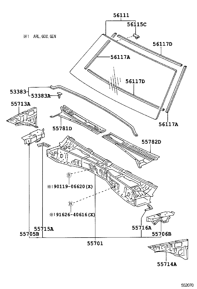 55700-6A690 PANEL SUB-ASSY, COWL product image