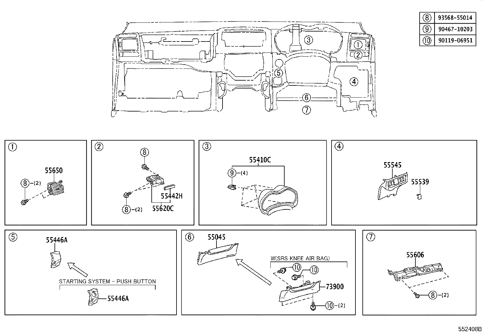 55302-12160-E1 PANEL SUB-ASSY, INSTRUMENT, UPPER product image