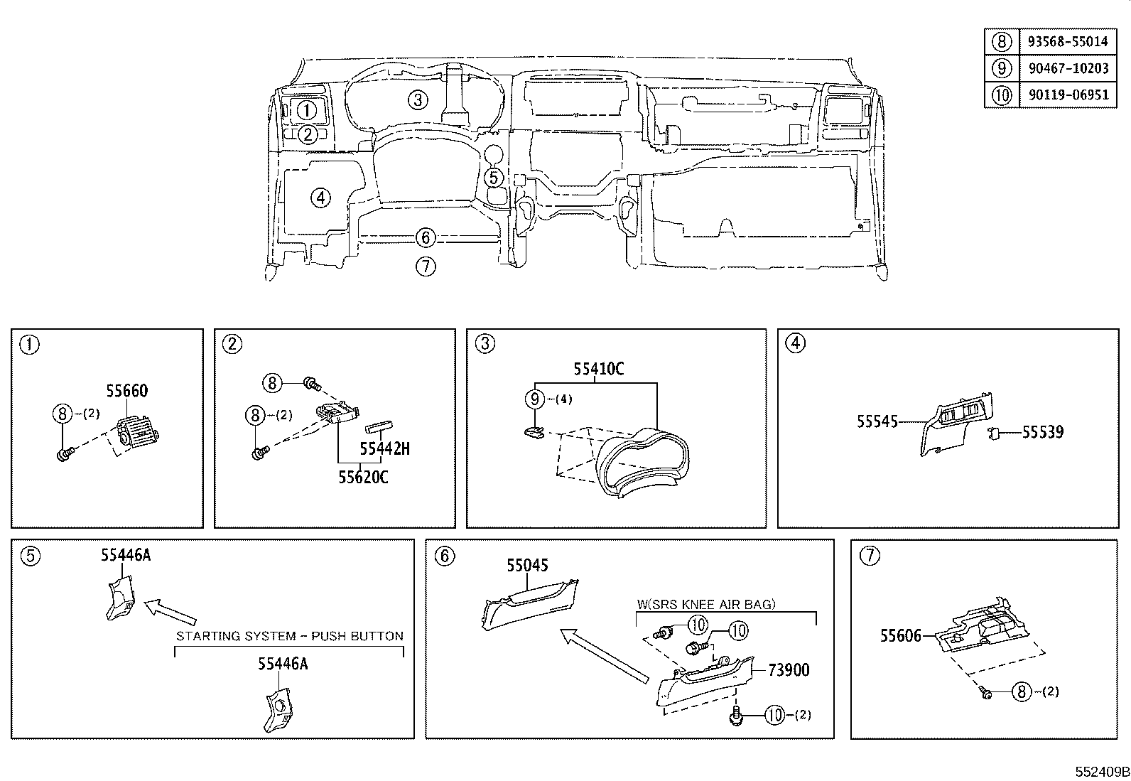 55302-12160-E1 PANEL SUB-ASSY, INSTRUMENT, UPPER product image