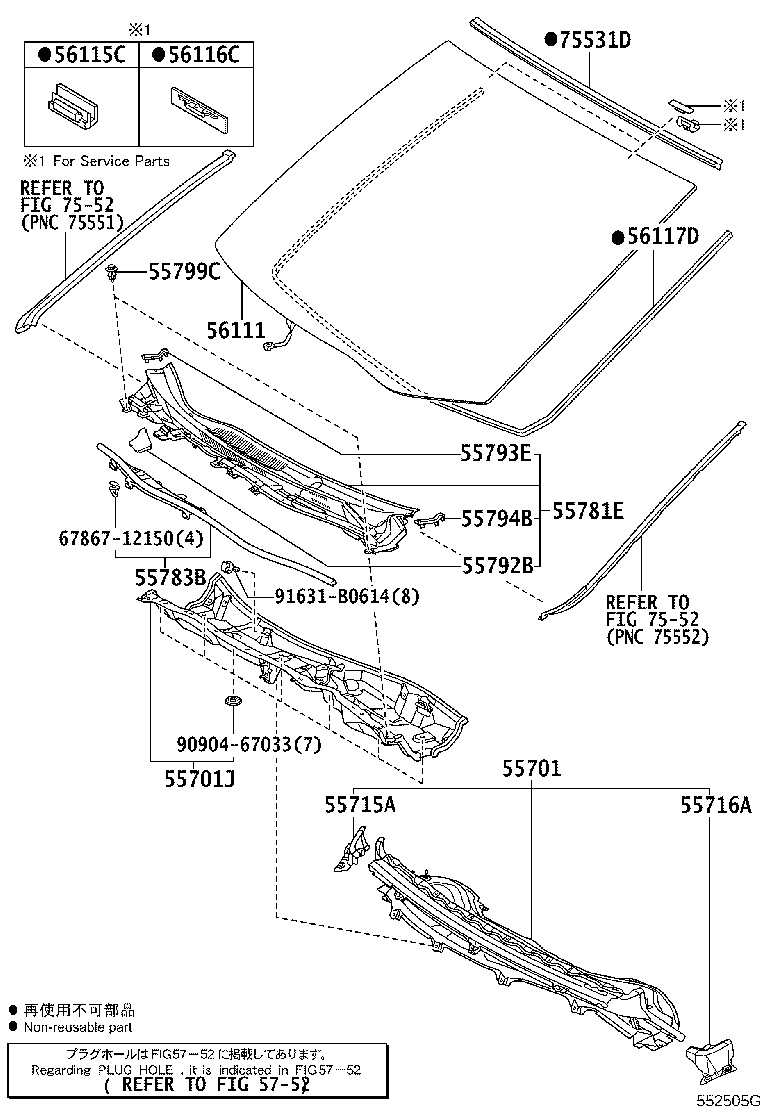55700-58021 PANEL SUB-ASSY, COWL product image