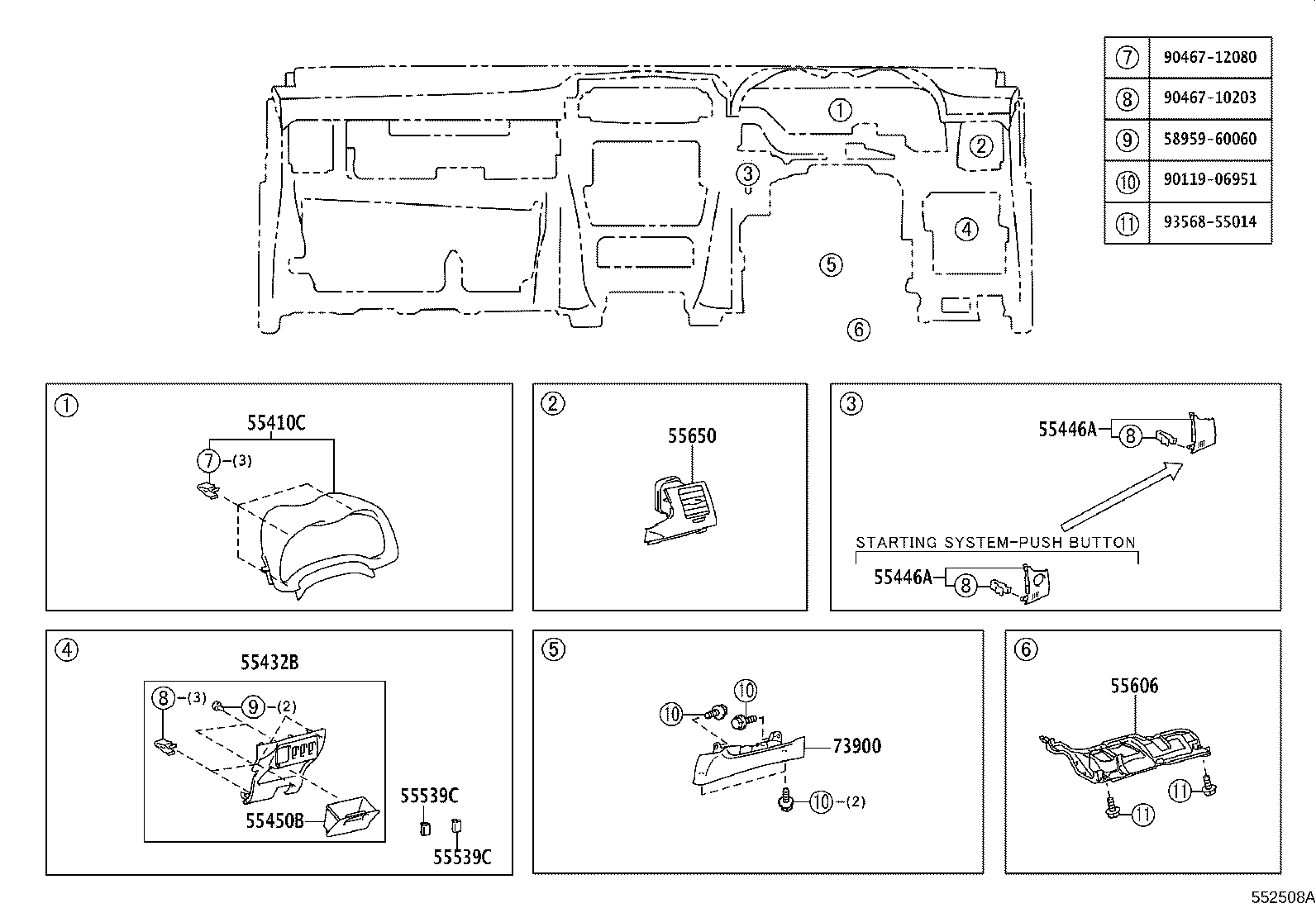 55302-02210-B0 PANEL SUB-ASSY, INSTRUMENT, UPPER product image