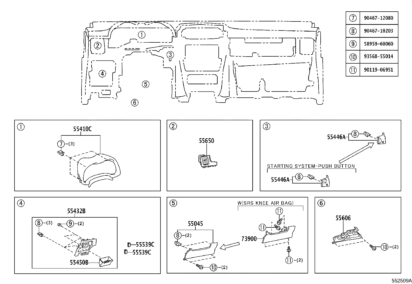 55302-02210-B0 PANEL SUB-ASSY, INSTRUMENT, UPPER product image