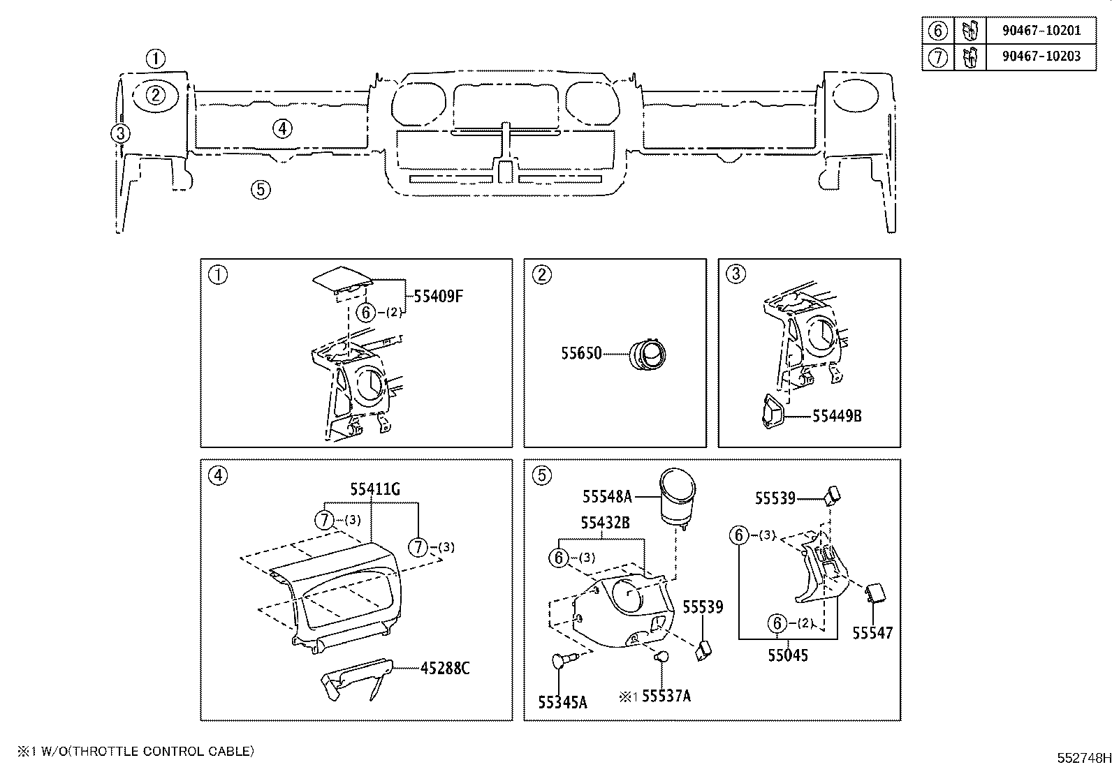 55405-37210-C0 PANEL SUB-ASSY, INSTRUMENT CLUSTER FINISH, CENTER product image