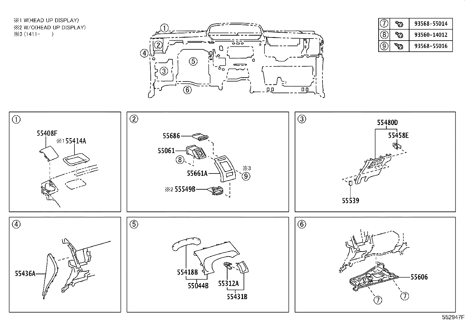 55302-47160-C0 PANEL SUB-ASSY, INSTRUMENT, UPPER product image