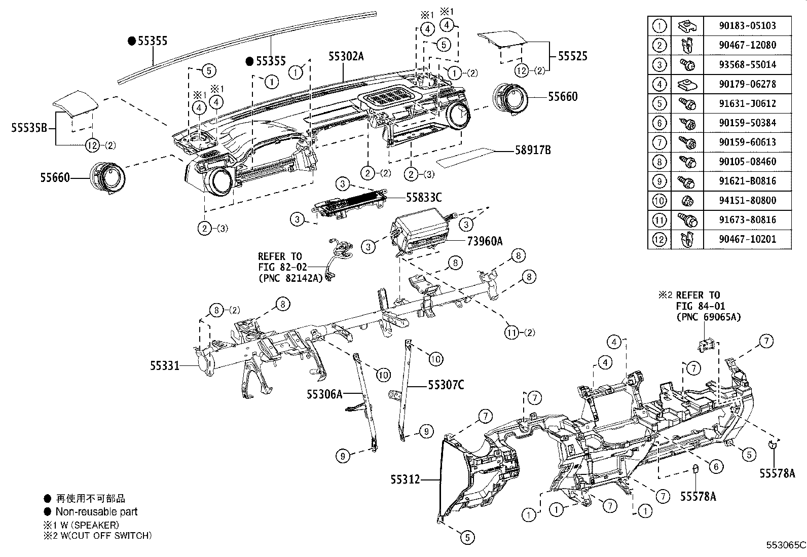 55302-42906-C0 PANEL SUB-ASSY, INSTRUMENT, UPPER product image