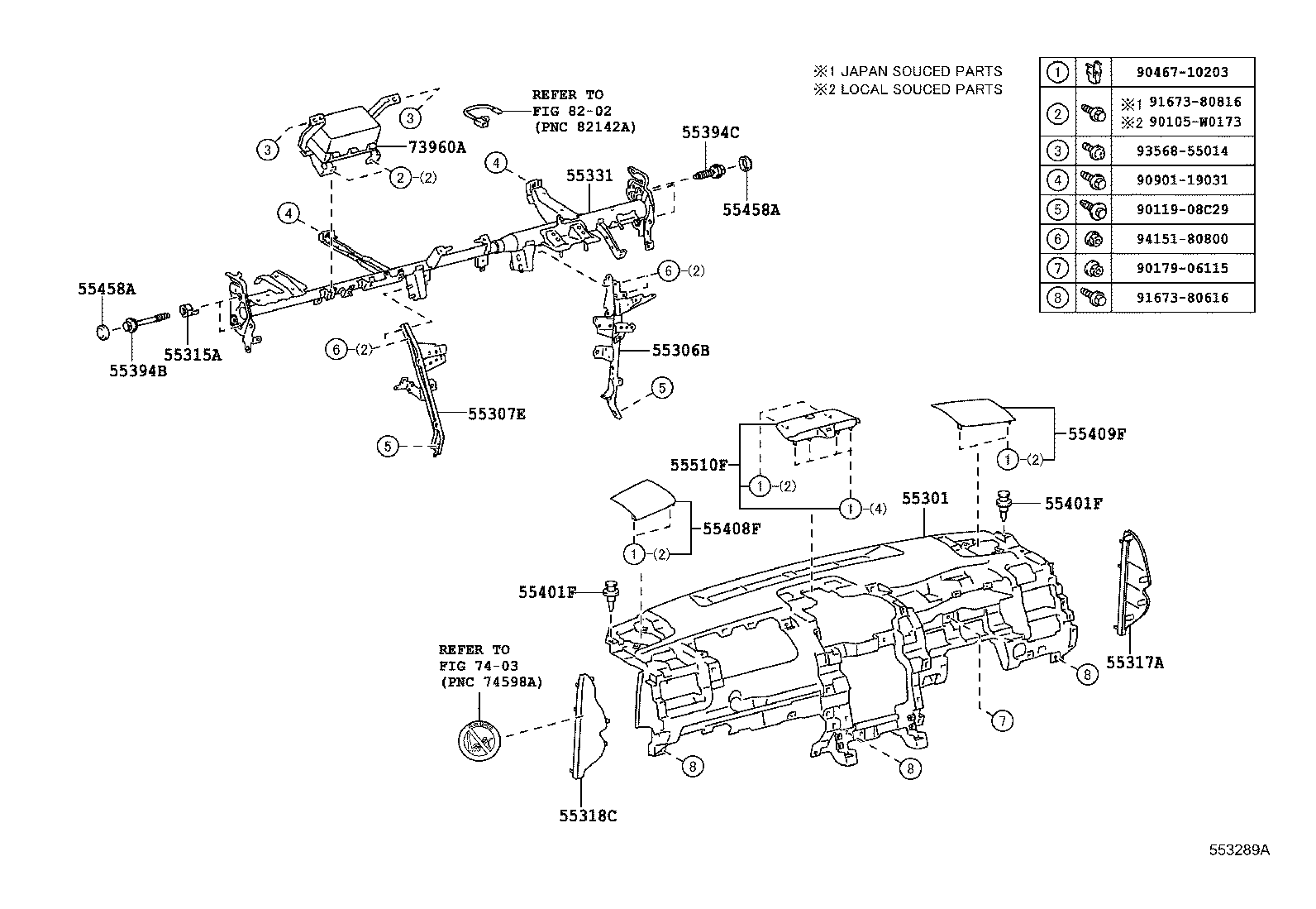 55405-33260-C0 PANEL SUB-ASSY, INSTRUMENT CLUSTER FINISH, CENTER product image