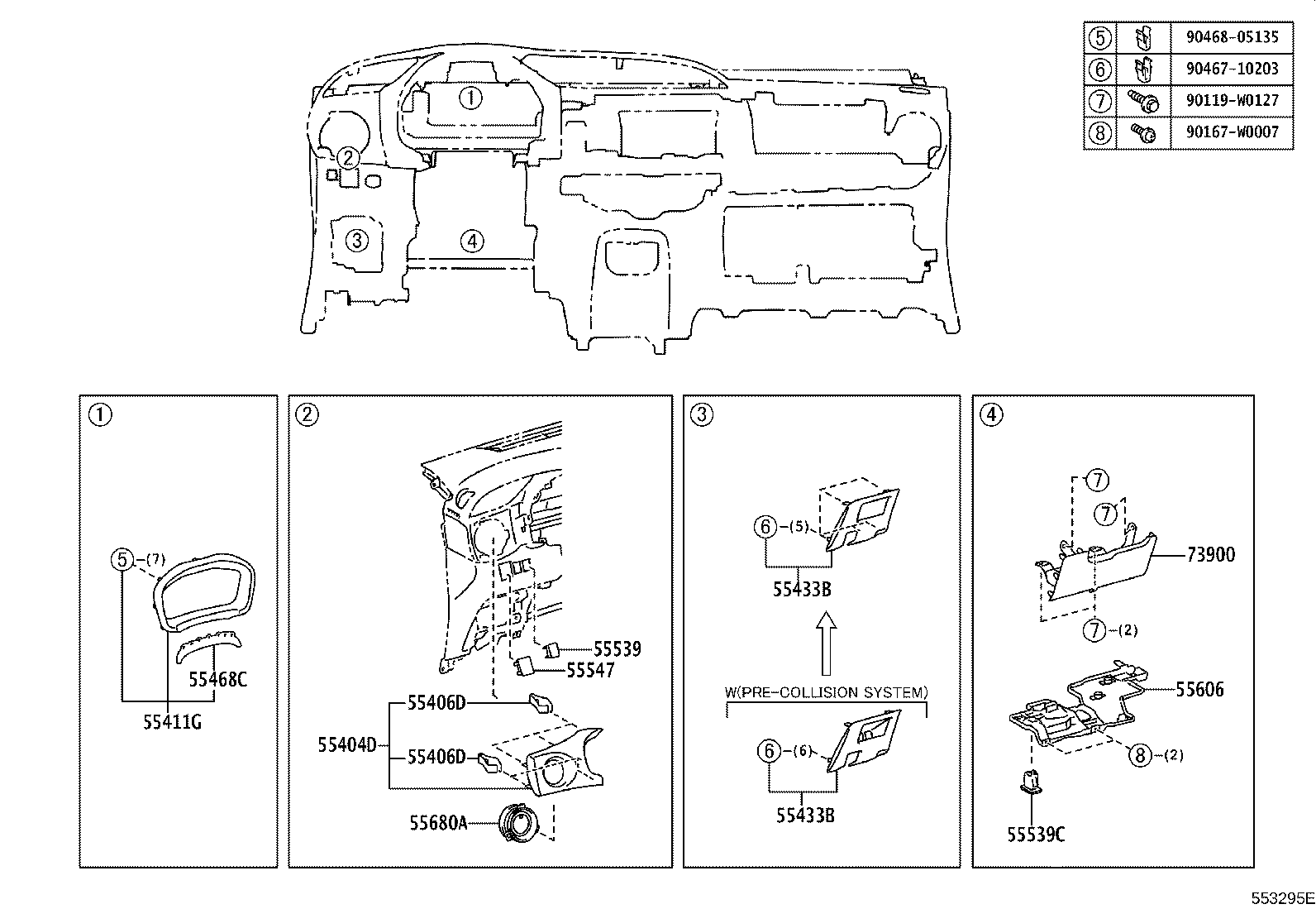 86451-0D080-C0 PANEL SUB-ASSY, INSTRUMENT CLUSTER FINISH, CENTER product image