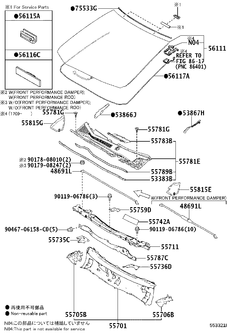 55700-78010 PANEL SUB-ASSY, COWL product image