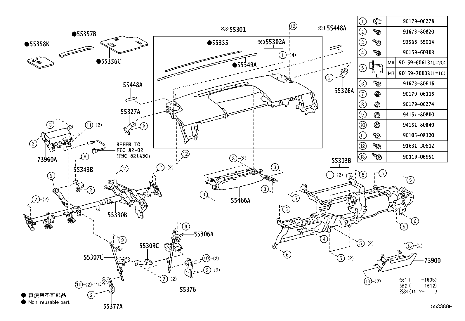 55302-47160-C0 PANEL SUB-ASSY, INSTRUMENT, UPPER product image