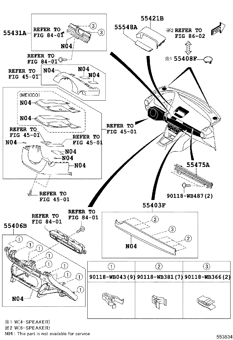 90118-WBA33 CUSHION, INSTRUMENT PANEL product image