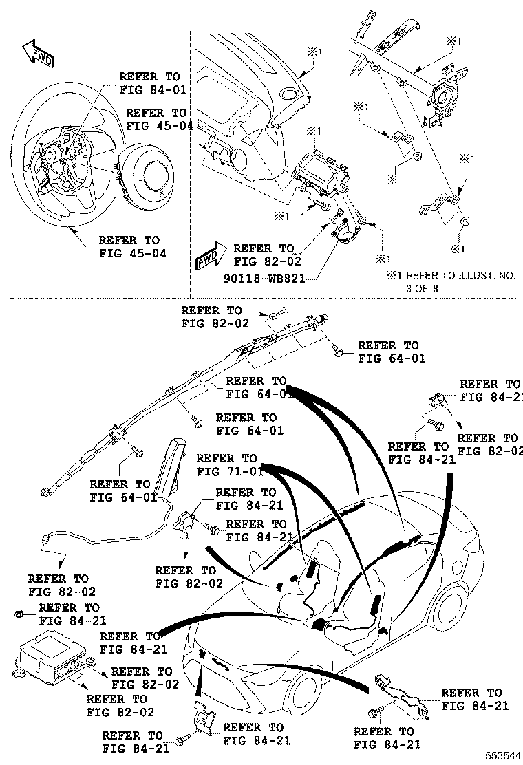 90118-WBA33 CUSHION, INSTRUMENT PANEL product image