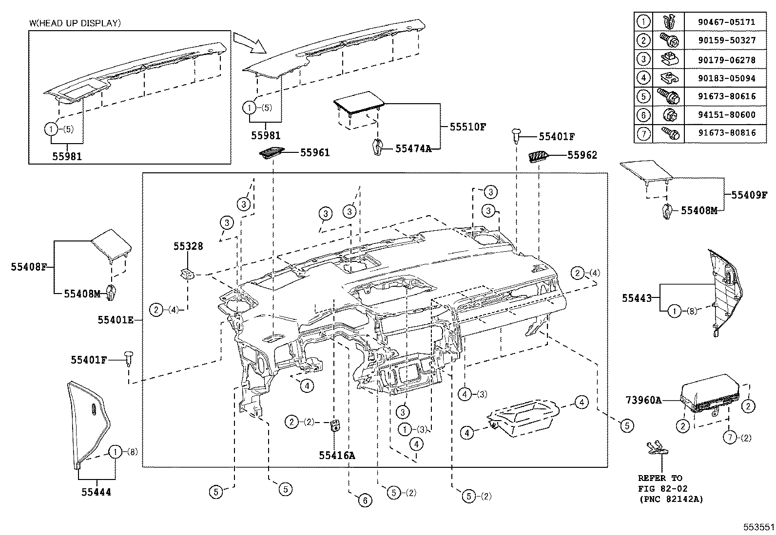 55405-48200-C0 PANEL SUB-ASSY, INSTRUMENT CLUSTER FINISH, CENTER product image