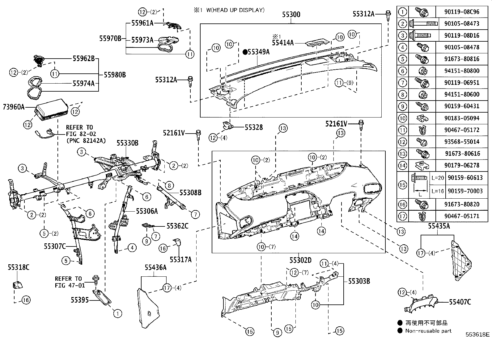 55405-47140-B0 PANEL SUB-ASSY, INSTRUMENT CLUSTER FINISH, CENTER product image