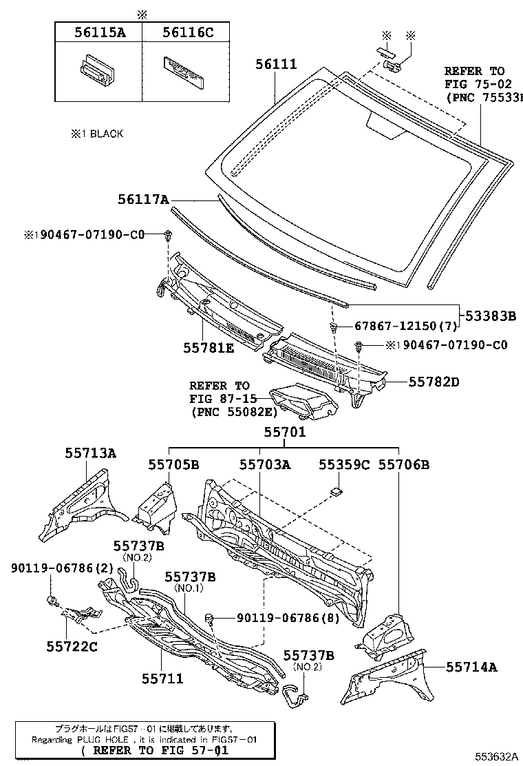 55700-52190 PANEL SUB-ASSY, COWL product image