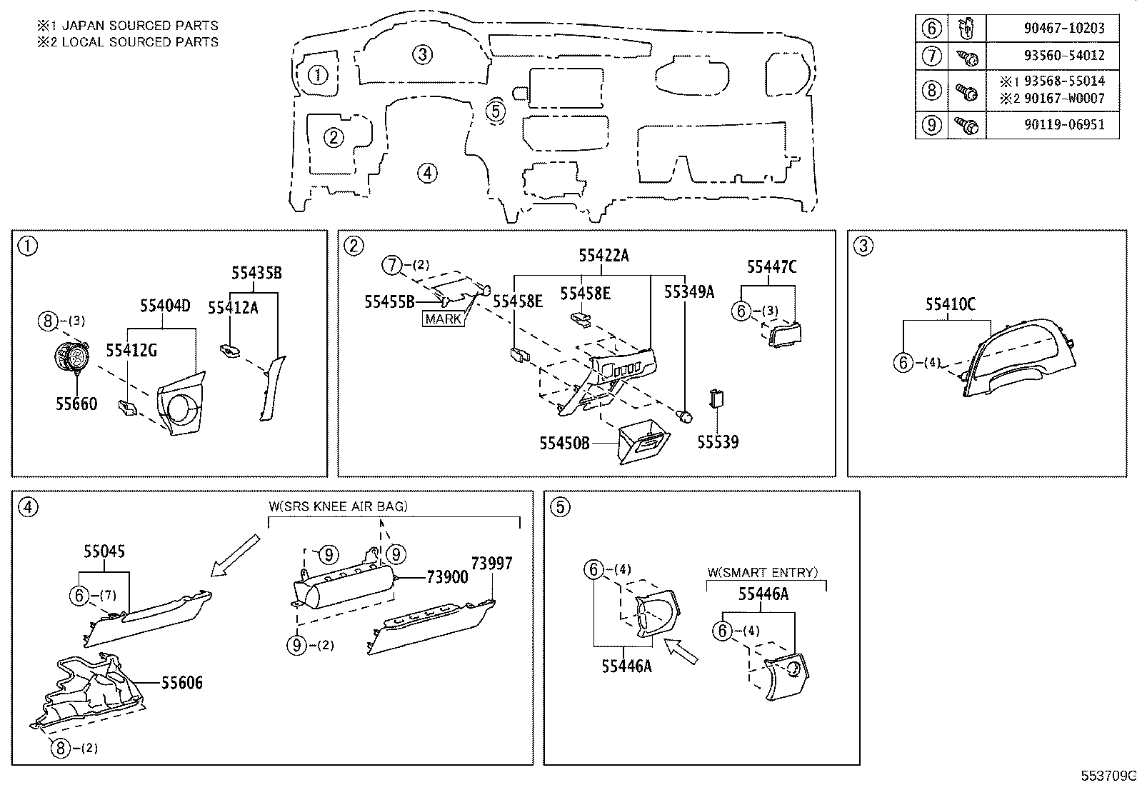 55405-02600-C2 PANEL SUB-ASSY, INSTRUMENT CLUSTER FINISH, CENTER product image