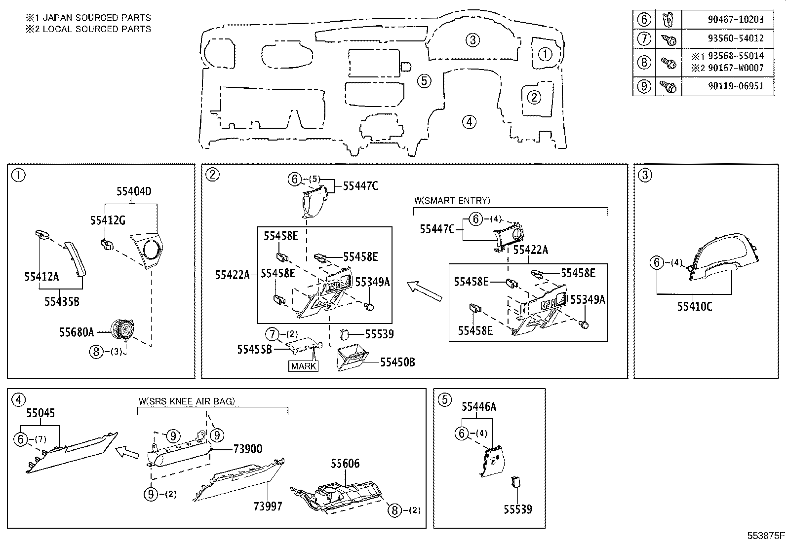 55405-02600-C2 PANEL SUB-ASSY, INSTRUMENT CLUSTER FINISH, CENTER product image