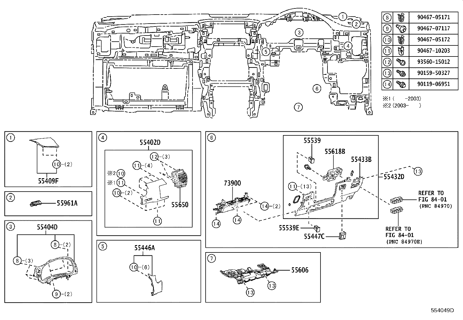 55305-78060-C5 PANEL SUB-ASSY, INSTRUMENT, UPPER product image