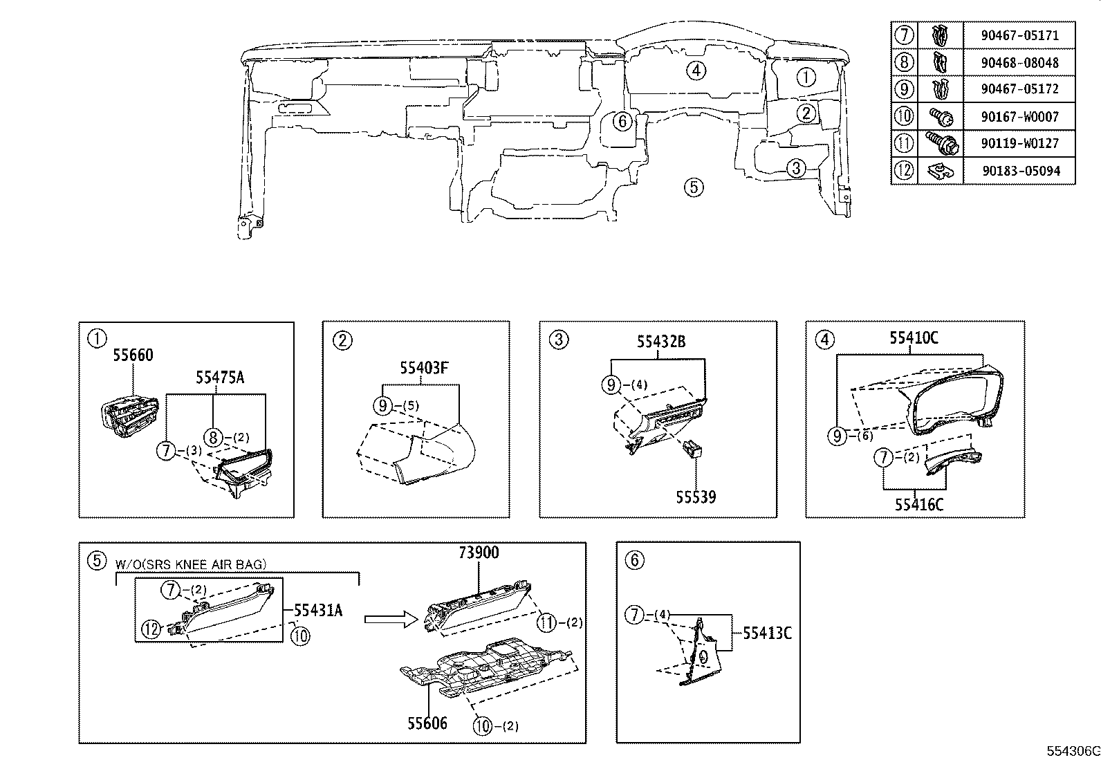 55405-02F40 PANEL SUB-ASSY, INSTRUMENT CLUSTER FINISH, CENTER product image