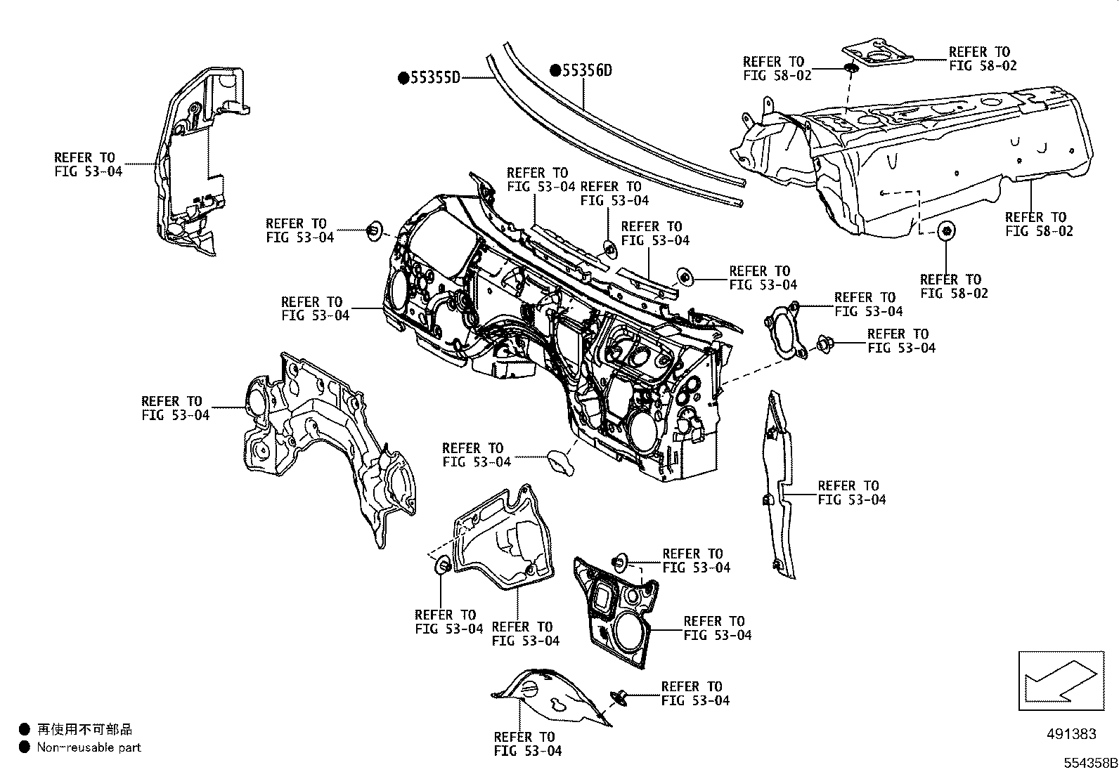 55708-WAA02 LOUVER SUB-ASSY, COWL TOP VENTILATOR product image