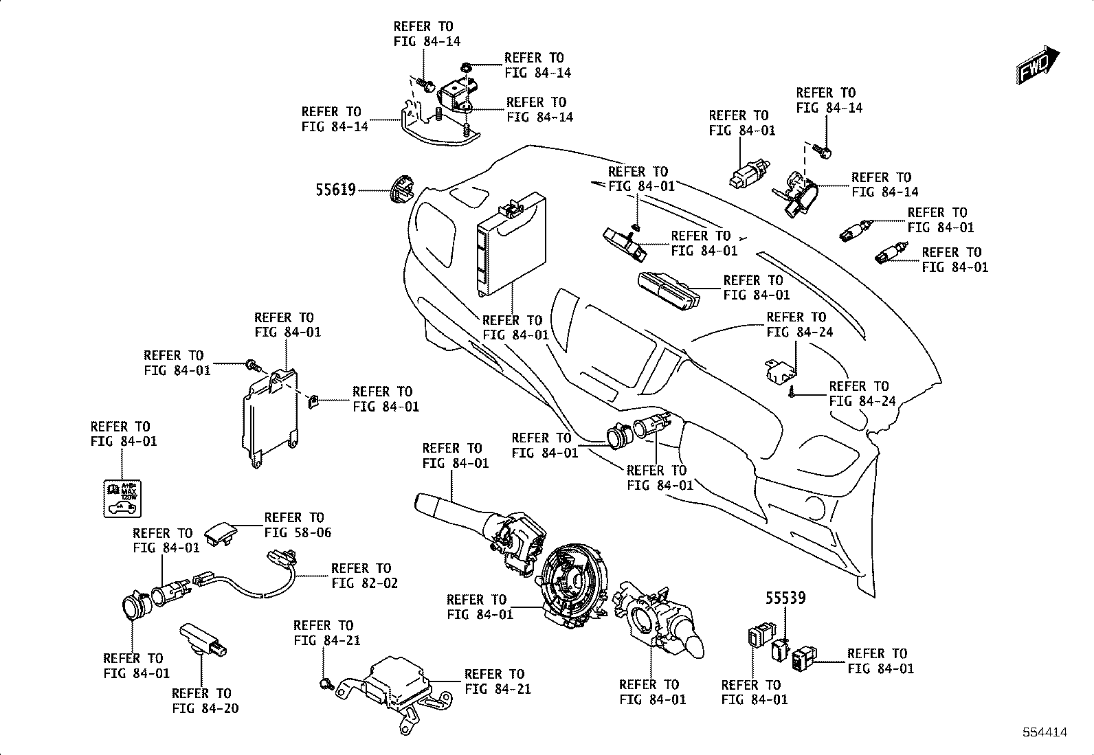 55302-WC001 PANEL SUB-ASSY, INSTRUMENT, UPPER product image