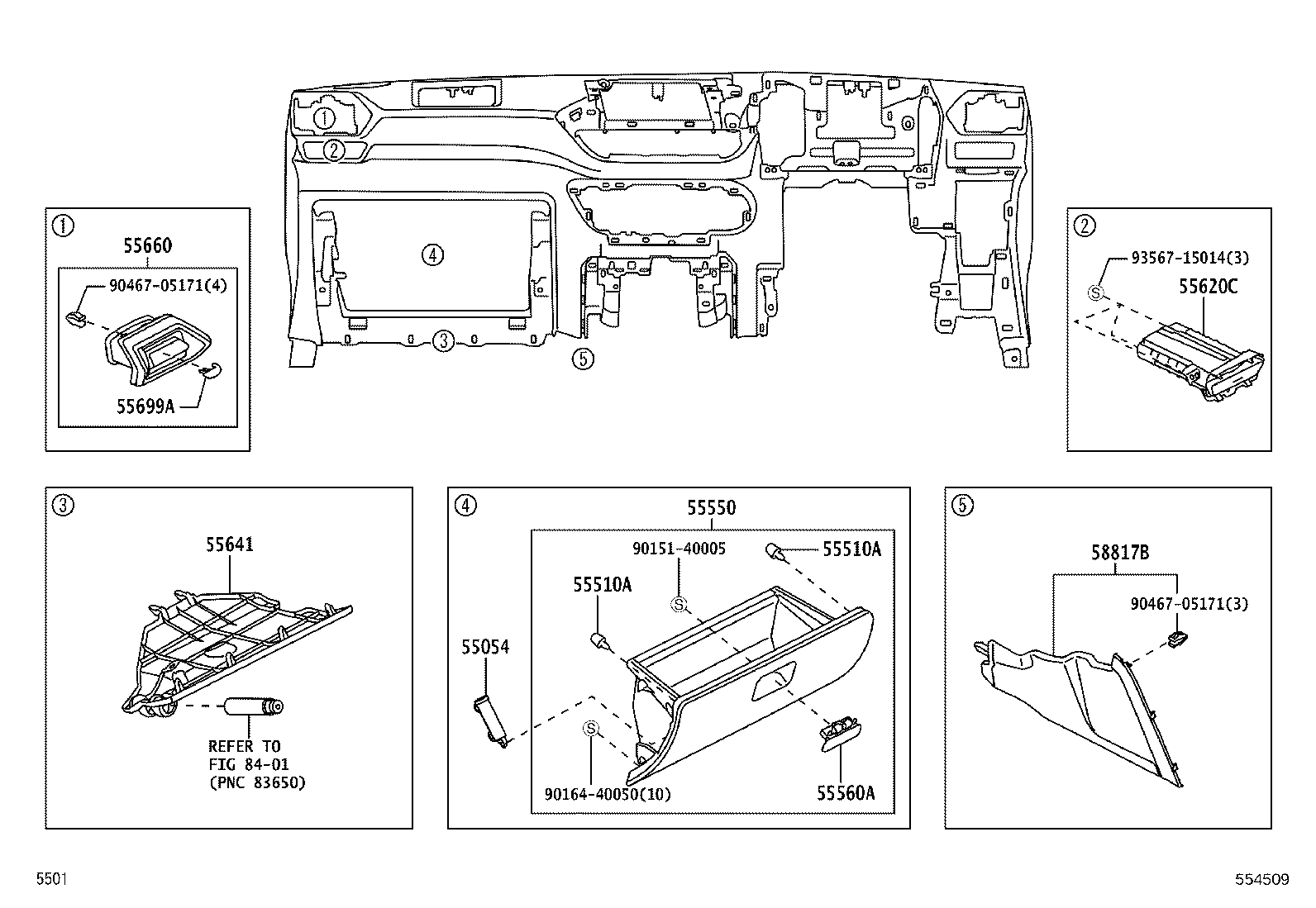 55349-B1020 CUSHION, INSTRUMENT PANEL product image