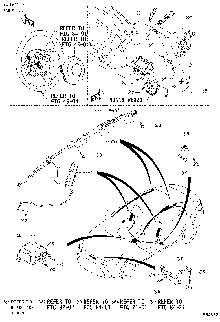 90118-WBA33 CUSHION, INSTRUMENT PANEL product image