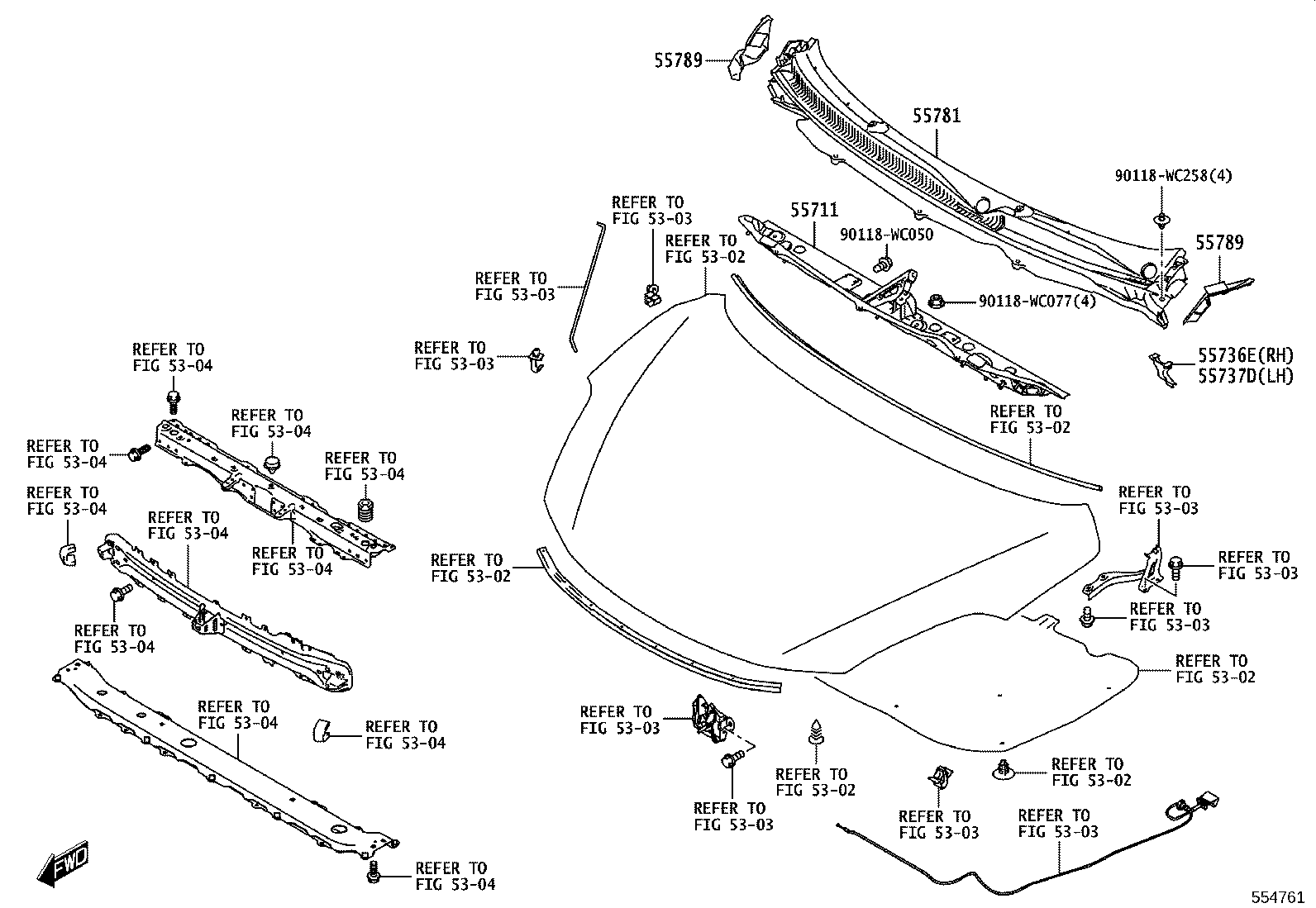 55700-WC003 PANEL SUB-ASSY, COWL product image