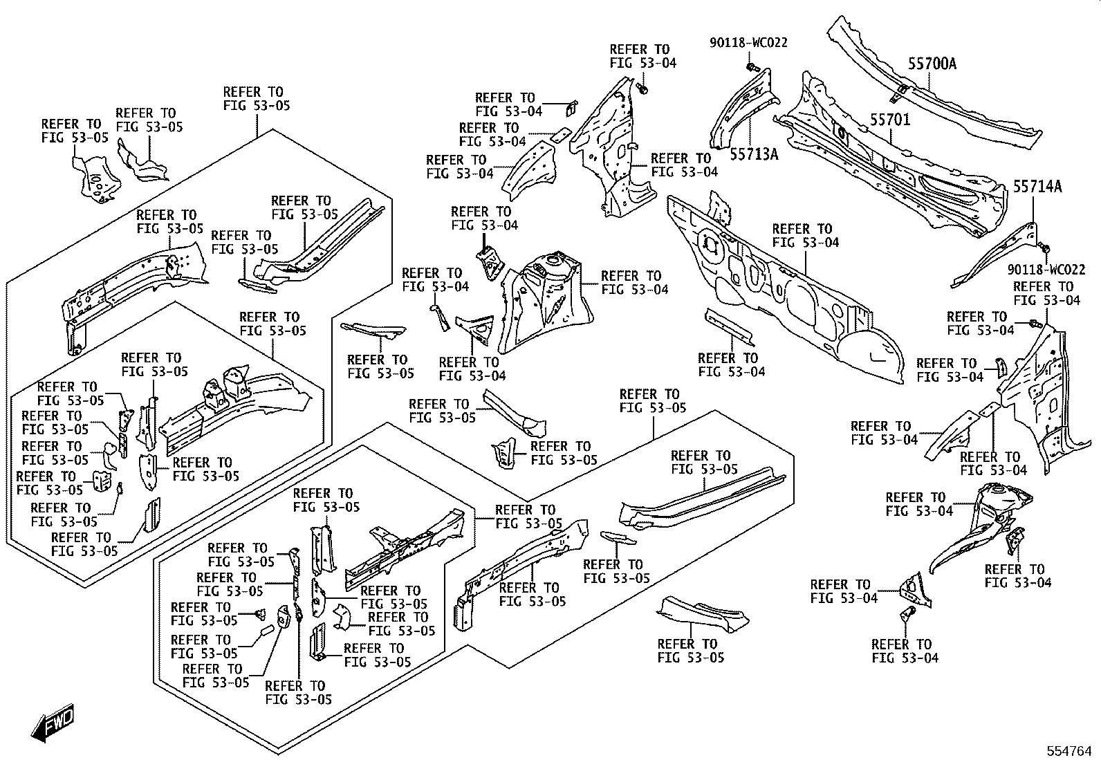 55700-WC003 PANEL SUB-ASSY, COWL product image