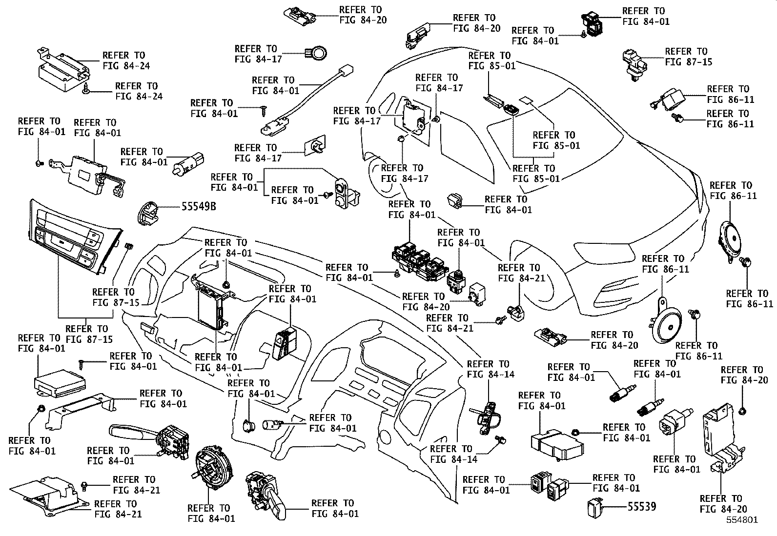 55042-WC001 DOOR SUB-ASSY, INSTRUMENT PANEL BOX, NO.2 product image
