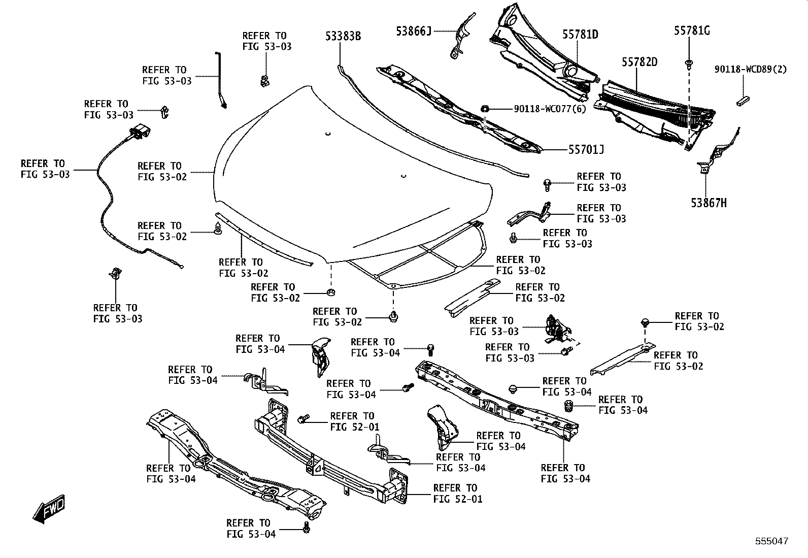 55701-WC008 PANEL SUB-ASSY, COWL product image