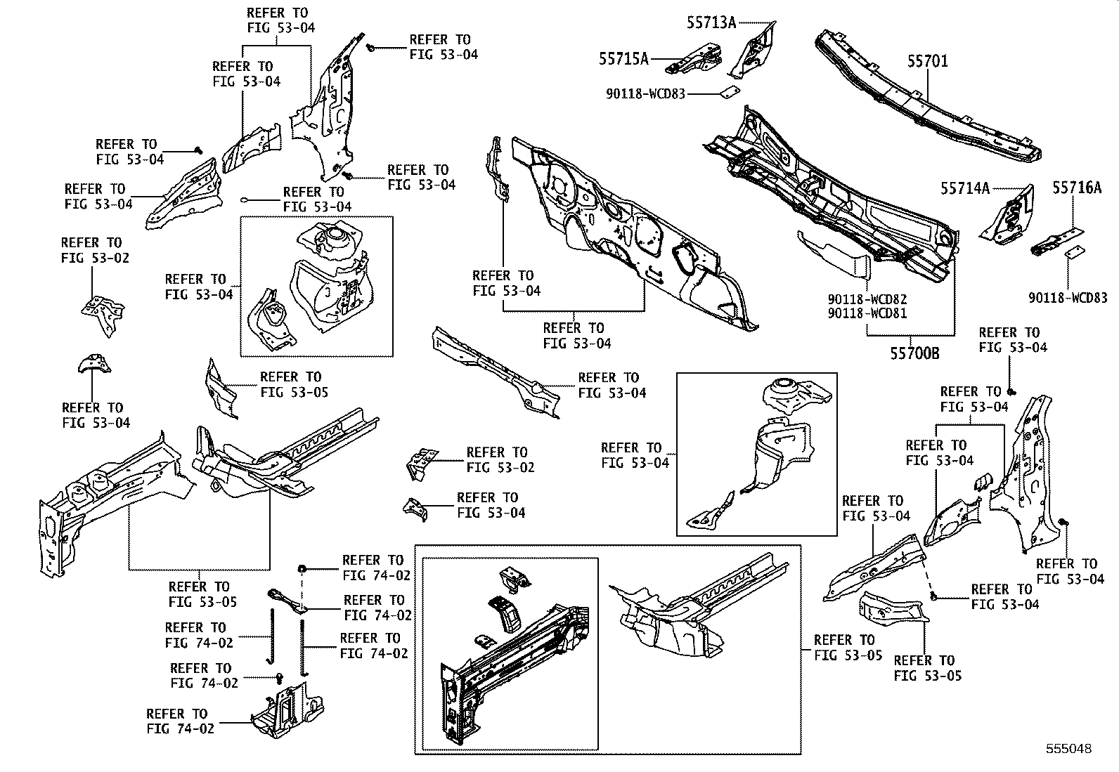 55701-WC008 PANEL SUB-ASSY, COWL product image