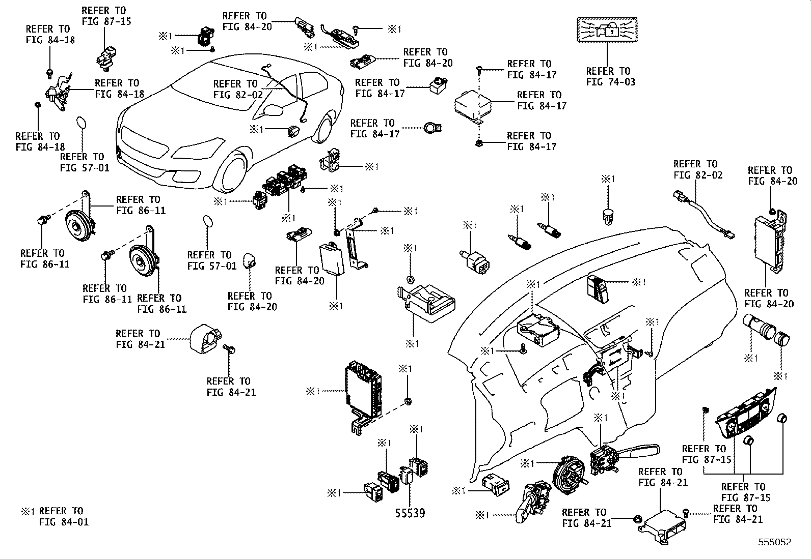 55302-WC005 PANEL SUB-ASSY, INSTRUMENT, UPPER product image