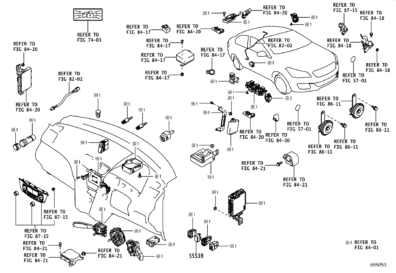 55302-WC005 PANEL SUB-ASSY, INSTRUMENT, UPPER product image