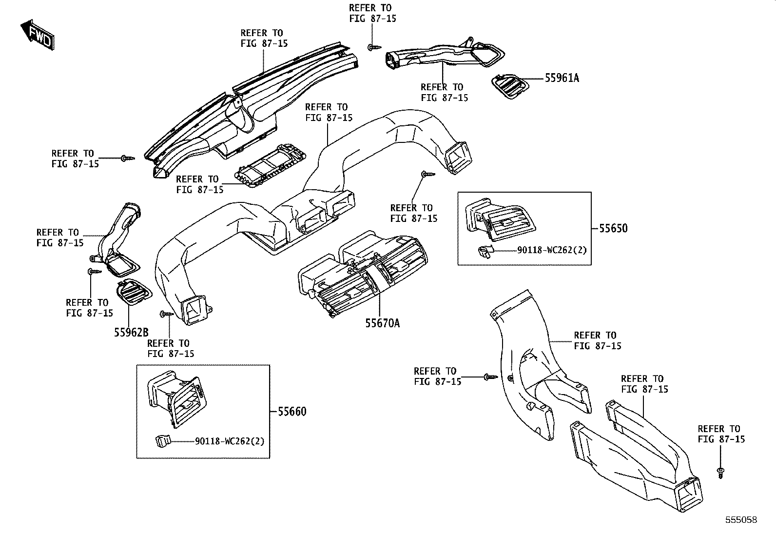 55302-WC005 PANEL SUB-ASSY, INSTRUMENT, UPPER product image