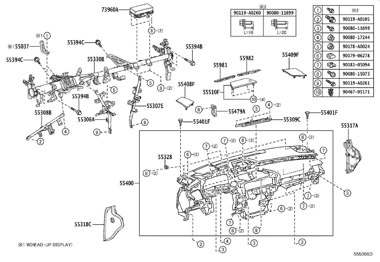 55405-06200 PANEL SUB-ASSY, INSTRUMENT CLUSTER FINISH, CENTER product image