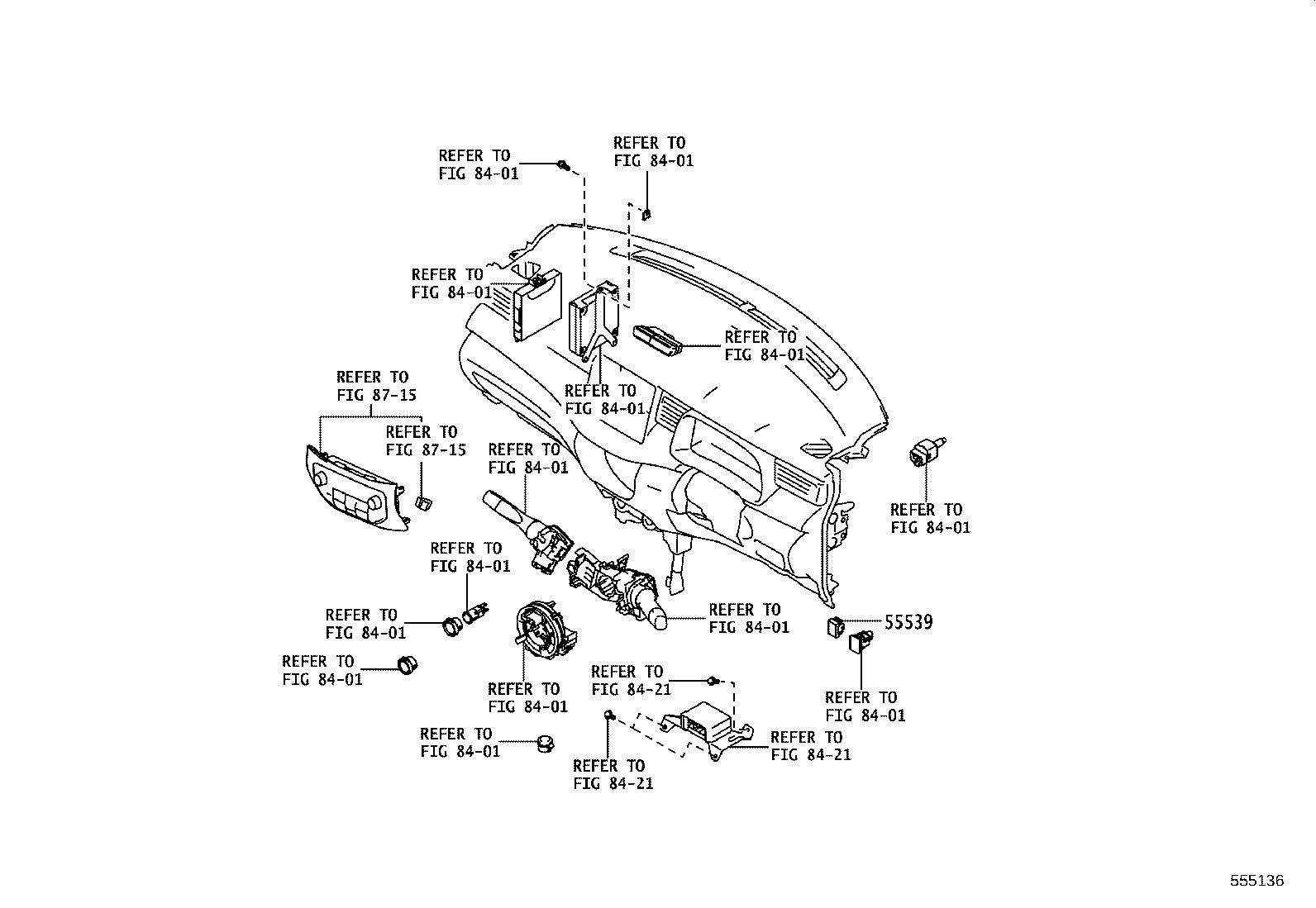 55302-WC006 PANEL SUB-ASSY, INSTRUMENT, UPPER product image