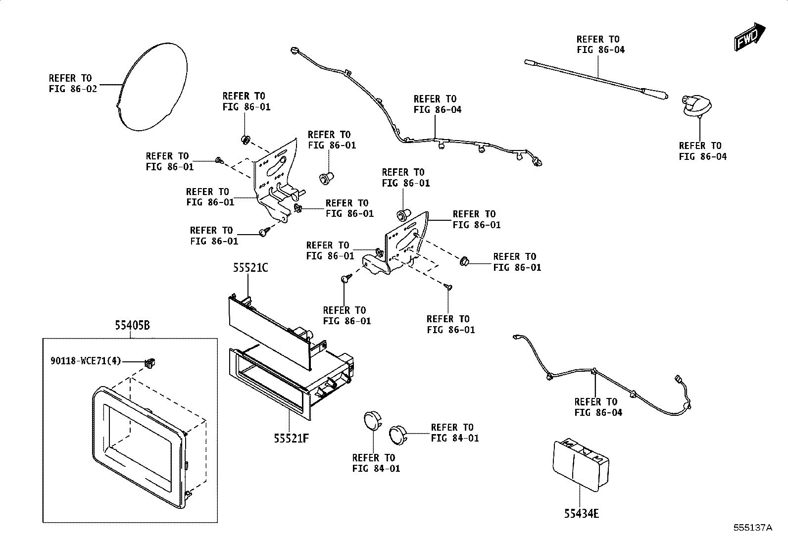 55302-WC006 PANEL SUB-ASSY, INSTRUMENT, UPPER product image